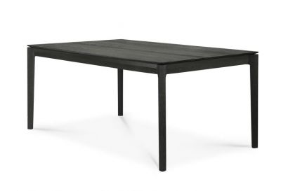 Bok Tisch: Ausziehbarer Esstisch aus Eiche in Schwarz von Ethnicraft, modernes Design.